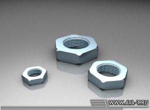 Гайка шестигранная оцинкованная DIN934 М20