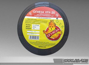 Лента термоуплотнительная ОГНЕЗА-ЛТУ 2х45 (25м)